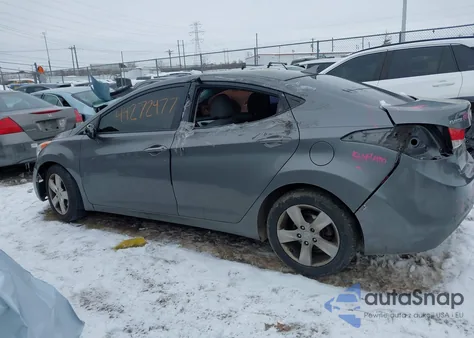 2013 Hyundai Elantra Gls z USA, uszkodzony, nr VIN 5NPDH4AE4DH240365